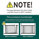Mom's Choice Award Winner-BABELIO 26-40 Inch Metal Baby Gate with Wood Pattern, Easy Install Pressure Mounted Dog Gate, Ideal for Stairs and Doorways, with Wall Protectors and Extension Kits by TinyTreasures Baby Boutique
