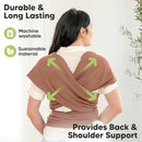 KeaBabies Baby Wrap Carrier - All in 1 Original Baby Carrier Newborn to Toddler Sling, Easy to Wear, Hands Free Bonding, Lightweight, Breathable Infant Wraps (Terracotta) by TinyTreasures Baby Boutique