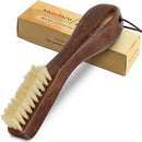 TAKAVU Stain Brush, Laundry Brush for Stain Removal, Natural Boar Bristle Cleaning Brush with Ergonomic Handle, Suitable for Delicate Fabrics Without Damage, Perfect Laundry, Shoes, Boots, Home by CozyNest Decor