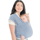 KeaBabies Baby Wrap Carrier - All in 1 Original Baby Carrier Newborn to Toddler Sling, Easy to Wear, Hands Free Bonding, Lightweight, Breathable Infant Wraps (Powder Blue) by TinyTreasures Baby Boutique