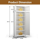Kitchen Pantry Cabinet, 90" Tall Metal Pantry Cabinet, Food Cupboards with Doors and Shelves, Freestanding Storage Cabinets for Dining, Living Room, 16"D x 32"W x 90"H, White, Assembly Required by CozyNest Decor