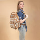 Wrangler Aztec Backpack Multifunction Baby Travel Bag with Changing Pad, Stroller Straps and Pacifier Case WG2204-91103TN by TinyTreasures Baby Boutique