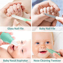 Baby Grooming Kit, Infant Safety Care Set with Hair Brush Comb Nail Clipper Nasal Aspirator,Baby Essentials Kit for Newborn Girls Boys (Green) by TinyTreasures Baby Boutique