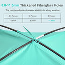 Gorich Beach Tent Sun Shelter for 3/4-5/6-7/8-10 Person with UPF 50＋ UV Protection, Lightweight & Easy Setup Beach Shade Canopy, Portable Beach Shade Tent Beach Cabana by TinyTreasures Baby Boutique