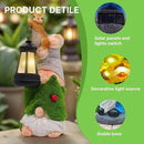 Garden Gnome Statues Decor with Solar Lights, Outdoor Decorations for Yard Porch Lawn Balcony Patio, Housewarming Gifts by CozyNest Decor