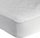 Sealy Baby Stain Protect Antimicrobial Fitted Waterproof Infant Crib Mattress Protector Pad and Toddler Bed Cover, Durable and Comfortable Topper, Machine Washable & Dryer Friendly, 52” x 28”- White by TinyTreasures Baby Boutique