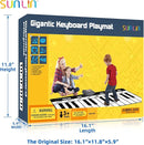 SUNLIN 6ft. Piano Mat, Floor Keyboard Playmat: 24 Keys, 10 Demos, 8 Instrument Sounds, Record & Playback, Giant Interactive Musical Toys Gifts for Boys & Girls Age 3 4 5 6 7 8 9 Years Old by TinyTreasures Baby Boutique