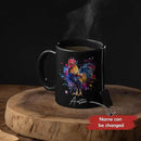 Customized Name Rooster Coffee Mug - Gift for Men Women, Personalized Black Cup, Unique Chicken Ceramic 11oz 15oz, Funny Colorful Themed by CozyNest Decor
