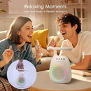 Karaoke Machine for Kids Adults Portable Bluetooth Speaker with 2 Wireless Microphones LED Lights Artistic Design 8-Hour Battery Support Family&Party Choice Fun for All Ages Gifts by TinyTreasures Baby Boutique