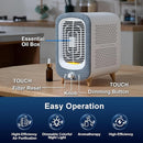 Jafanda Air Purifier for Home Bedroom 780sq ft, HEPA & Activated Carbon, Air Cleaner with Fragrance Sponge & Nightlight for Smoke, Allergies, Dust, Odor, VOC, Pet Dander, Pollen, Office, Desktop,Grey by TinyTreasures Baby Boutique