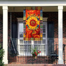FLAGWIX Flags - Hippie Every Little Thing Is Gonna Be Alright Sunflower Flag DDH1403, House Flag (29.5" x 39.5") - USA House Garden Flags Premium Polyester - Decorative Outdoor Flags by GreenHaven Gardens