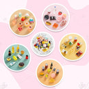 50 Pcs Miniature Food Drink Bottles Soda Pop Cans Pretend Play Kitchen Game Party Accessories Toys Hamburg Cake Ice Cream for 1/12 Doll House (25Food+25Drink) by TinyTreasures Baby Boutique