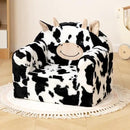 ALIMORDEN Animal Series Kid's Chair, Ultra-Soft Comfy Foam Filled Toddler Sofa Chair, Cute Animal-Shaped Design Toddler Couch, Lightweight Birthday for Baby Boys & Girls (Cow) by CozyNest Decor