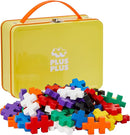PLUS PLUS Building Set with Metal Suitcase, Open Ended Stem Toy for Toddlers and Preschool, 70 Big Basic Interlocking Pieces by TinyTreasures Baby Boutique