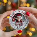 Personalized Baby First Christmas Photo Christmas Ornament 2025 - Custom Newborn Keepsake - Sweet Gift for New Parents Mom Dad - Gift for Parents - Sweet Baby Holiday Memory Decoration by TinyTreasures Baby Boutique