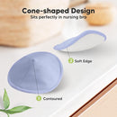 Organic Nursing Pads - 14 Washable Viscose Derived from Bamboo Breastfeeding Pads, Wash Bag, Reusable Breast Pads for Breastfeeding, Nipple Pads for Breastfeeding Essentials (Sweetheart, L 4.8") by TinyTreasures Baby Boutique
