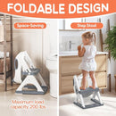 SKYROKU Potty Training Seat for Toddlers – 2-in-1 Adjustable Potty Ladder with Step Stool, Anti-Slip Cushion, Splash Guard & Extra-Wide Pedals, Supports 200+ lbs, Ideal for Boys & Girls by TinyTreasures Baby Boutique