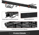 Garage Tool Storage Rack, Heavy Duty Garage Storage Organizer Rack System Wall Mounted Tool with 12 double hooks, 4 rails Garden Tool Rack by GreenHaven Gardens
