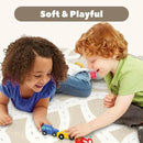 STARUIA Small Kids Rug for Kids Room, 3'x5' Washable Road Rug for Baby Nursery, Non-Slip Car Rugs for Playroom, Tan Traffic Play Mat Soft Fun Rugs for Boys Girls Dorm Toy Room Tent by CozyNest Decor