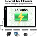 Zocelight Rechargeable A2 Light pad for Diamond Painting,A2 Light Board with 5200mAh Battery,6 Levels Dimming/3 Color temperatures 5500 Lux Super Bright Light Box for Drawing,Sketching,Animation by TinyTreasures Baby Boutique