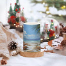 Flickering Flameless Candles, Starfish Seashell Beach Palm LED Candles with Remote Timer, Set of 2 Battery Operated Candle for Valentine Wedding Birthday by GreenHaven Gardens