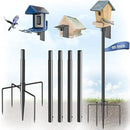 Bird Feeder Pole Stand – 90 Inch Height Feeding Station with 1-Inch Dia Heavy Duty for Hanging Feeders, Bird House Pole Mount Kit for Outdoor, Slip-Fit Connection by GreenHaven Gardens