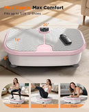 FEIERDUN Vibration Plate Exercise Machine, 400 LBS Capacity Vibration Plate for Lymphatic Drainage, Max Space for Whole-Body Workout & Relaxation at Home by CozyNest Decor