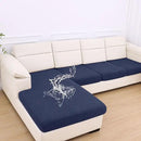 hyha Waterproof Couch Cushion Covers for Pets, Non Slip Sofa Seat Cover for Dogs Washable, Soft Thick Stretch Jacquard Fabric, Sofa Slipcovers with Elastic Bottom (1 Chaise+3 Seater, Navy) by CozyNest Decor