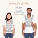 Ergobaby Omni Classic Baby Carrier Newborn to Toddler - Breathable Baby Carriers for Summer - All-Position Carrier with Lumbar Support (7-45 Pounds), Cotton, Pure Black by TinyTreasures Baby Boutique