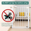 Babelio Baby Gate for Doorways and Stairs, 26''-40'' Auto Close Dog/Puppy Gate, Easy Install, Pressure Mounted, No Drilling, fits for Narrow and Wide Doorways, Safety Gate Door for Child and Pets by TinyTreasures Baby Boutique