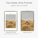 Homeforia 14x22 Picture Frame Bronze, High End Metal 14x22 Brass Poster Frames with Mat 12x16 for Photo, 14 x 22 Frame Matted to 12 by 16 Print, 22x14 Hanging Frame, Tempered Glass, Wall Kit, Set of 1 by CozyNest Decor