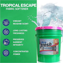 Ultra Fresh 5 Gallon Platinum Fabric Softener for All Machine Types, Liquid Laundry Softener, Up to 640 Loads, Tropical Escape by CozyNest Decor