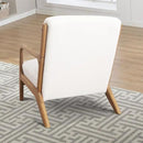 INZOY Mid Century Modern Accent Chair Set of 2, Lamb Wool Fabric Living Room Chairs with Waist Cushion, Upholstered Reading Armchair for Bedroom Sunroom by CozyNest Decor