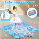 Dance Mat for 3-12 Year Old Girls, Frozen Toys Electronic Dance Pad with 8 Button & Wireless Bluetooth, Music Game Birthday for Kids Ages 3 4 5 6 7 8 9 10+ by TinyTreasures Baby Boutique