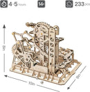 ROKR 3D Wooden Puzzles Marble Run Set - Mechanical Model Kit for Adults DIY Roller Coaster Toys Gifts for Boys/Girls (Marble Fortress) by TinyTreasures Baby Boutique
