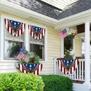 FLAGWIX American Flag Patriotic Eagle American Non-Pleated Fan Flag TPT1636F, 1.5x3 ft, 4 Pack Suitable for Outdoor and Indoor by GreenHaven Gardens