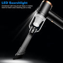 3 In 1 Cordless Handheld Vacuum Cleaner with Searchlight 120W 9000PA Portable Foldable Rechargeable Vacuum Car Home Duster with Brush Nozzle Long Nozz