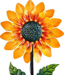 Sunflower Solar Wind Spinner, 52" Metal Wind Spinner with Kinetic Wind Sculpture Windmills for Outdoor Lawn & Garden Patio Decoration by CozyNest Decor