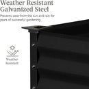 Best Choice Products 48x24x30in Galvanized Raised Garden Bed, Metal Elevated Planter Box, Vegetable Garden for Backyard, Patio, Balcony - Black by GreenHaven Gardens