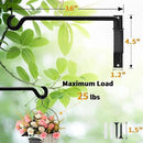 Bird Feeder Hanger,Hummingbird Feeder Hanger,Bird Feeder Hangers for Outside,Plant Hangers Indoor Wall Mount,Hanging Basket Hooks,Plant Hooks & Hangers,45°~180° Rotatable,16 Inch 4 Pack by GreenHaven Gardens