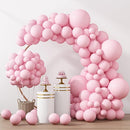 RUBFAC 129pcs Pastel Pink Balloons Different Sizes 18 12 10 5 Inches for Garland Arch, Light Pink Balloons for Birthday Valentine's Day Baby Shower Gender Reveal Wedding Party Decoration by TinyTreasures Baby Boutique