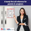 Safety Magnets by ZOCO – CPR & Choking Fridge Magnet (5-Pack) – First Aid Instructions for Infants, Children, & Adults – Heimlich Maneuver Laminated Card 8.5" x 11" by TinyTreasures Baby Boutique