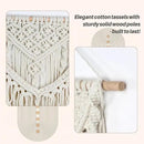 JONKASIPA Macrame Wall Hanging - Bohemian Handmade Woven Tassel Tapestry Chic Lace Hanging Home Decor,Macrame Wall Decor for Bedroom,Living Room or Apartment(White) by CozyNest Decor