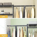 Over Washer and Dryer Shelves,3 Tier Adjustable Wire Shelving Laundry Room Storage Organization Clothes Drying Rack with Mounted on the Wall Expandable Hanger Rods&Hook,55"~74.5"Wx13.4"Dx77"H by CozyNest Decor