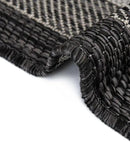 Unique Loom Outdoor Border Collection Area Rug - Soft Border (3' 1" Round, Black/ Ivory) by GreenHaven Gardens