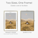 Homeforia 24x36 Picture Frame Bronze, High End Metal 24 x 36 Large Poster Frames with Mat 20 by 30 Photo, 24x36 Brass Frame Matted to 20x30 Print, 36x24 Thin Frames, Tempered Glass, Wall Kit, Set of 1 by CozyNest Decor