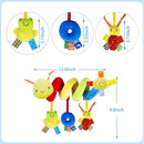 FPVERA Spiral Car Seat & Stroller Activity Toy - Baby Sensory Toys Soft Hanging Toys for Babies 0-12 Months Boys Girls Carseat Crib Stroller, with Ringing Bell, Music by TinyTreasures Baby Boutique