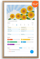 ApoloSign 15.6-inch Digital Calendar: Dual Mode Calendar with Google Play & Multi-calendar Sync, Electronic Planner & Chore Chart, Smart Touchscreen, Interactive Display for Family Schedules (Teak, 15.6") by TinyTreasures Baby Boutique