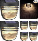 Outdoor Solar Wall Lights, Solar Fence Lights, Solar Garden Lights, Solar Lights, Day/Night Sensor, Solar Conversion Rate 20%, Outdoor for Garden, Path, Stairs, Patio, Pool
