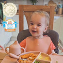 Moonkie Silicone Baby Sippy Cups | 3 Stages Training Cup Straw Cup for Infants Toddlers and Kid | 4 oz 1Pack by TinyTreasures Baby Boutique